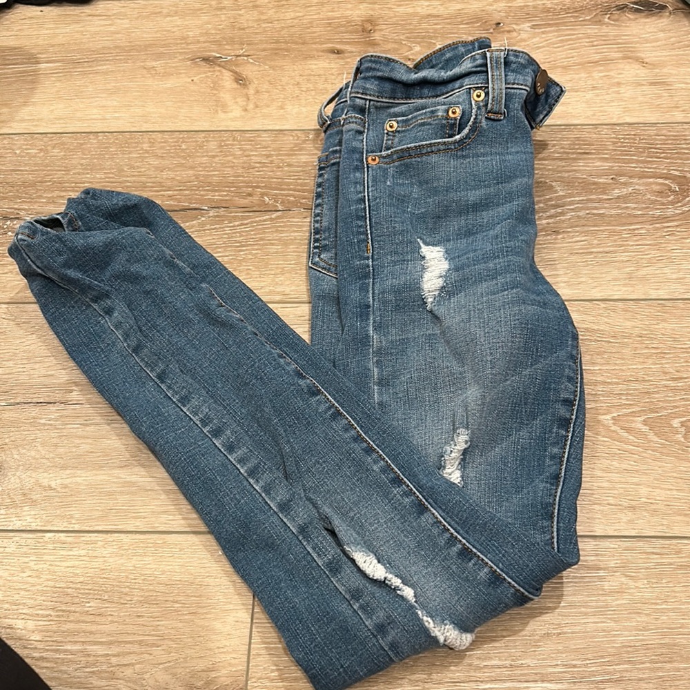 Aero, high rise, leggings, ripped, PRETTY SURE a size 24